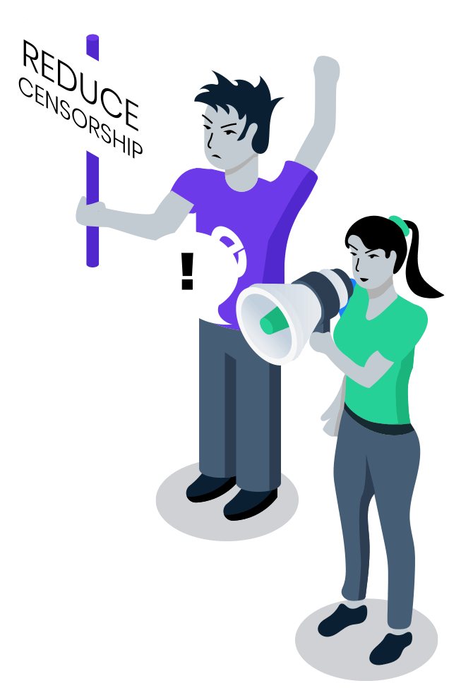 Reduce censorship